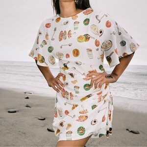 NWT Lisa Says Gah Caviar Dreams White linen dress